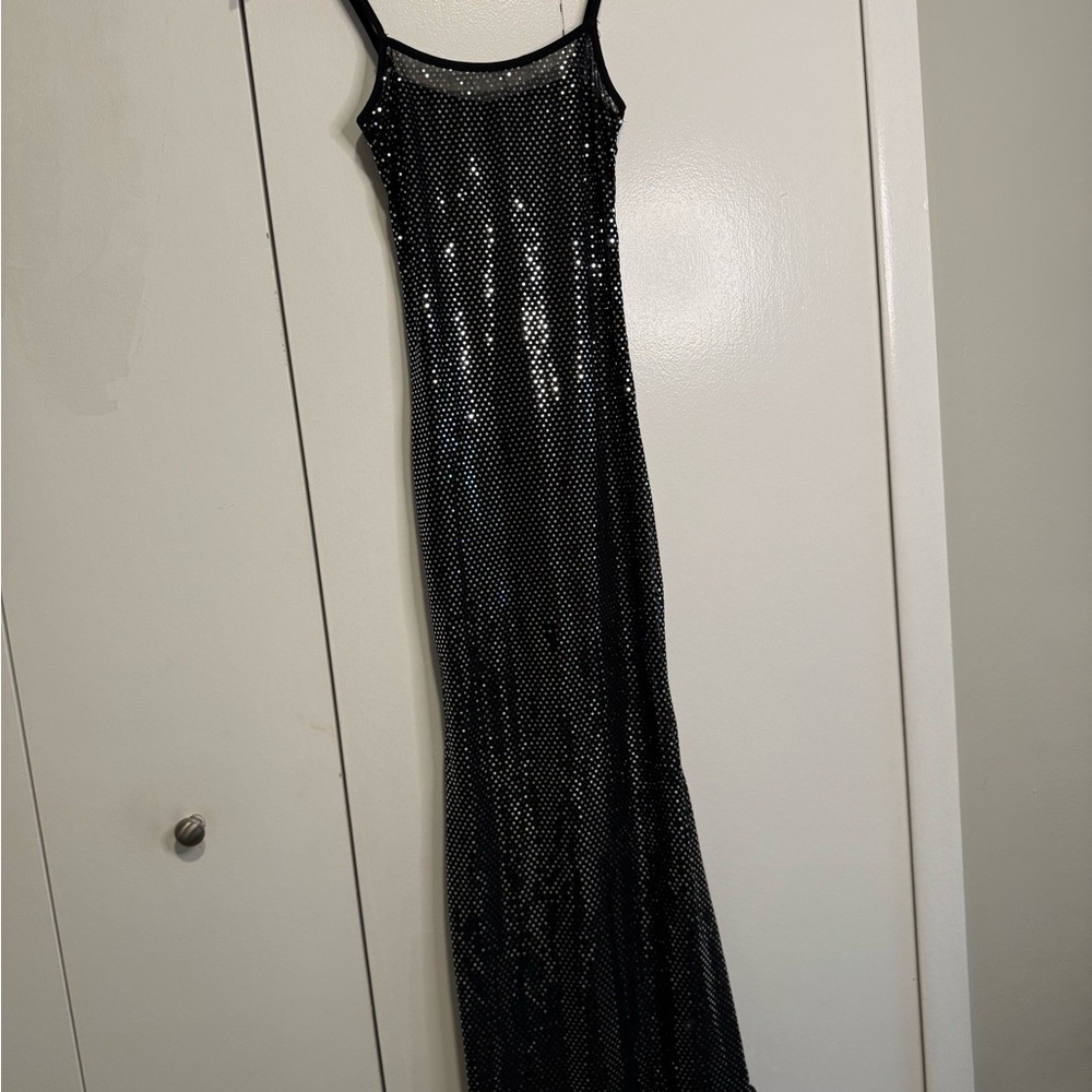 Elegant Black Sequin Dress